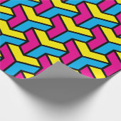 Lebendiger geometrischer optische Illusionsblock C Geschenkpapier (Ecke)