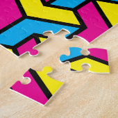 Lebendiger geometrischer optische Illusionsblock C Puzzle (Seite)