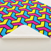 Lebendiger geometrischer optische Illusionsblock C Sherpadecke (3/4)