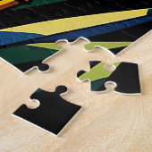 Lebendiger geometrischer Regenbogen-Blumenstrauß Puzzle (Seite)