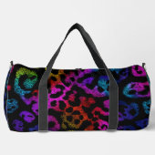Lebendiger Gepunkteter Leoparden-Druck Duffle Bag (Vorderseite)