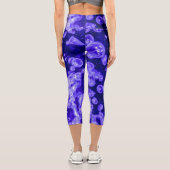 Lebendiger Glühwürmchen Capri Leggings (Rückseite)