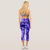 Lebendiger Glühwürmchen Capri Leggings (Rückseite)
