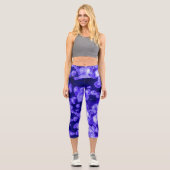 Lebendiger Glühwürmchen Capri Leggings (Vorderseite)