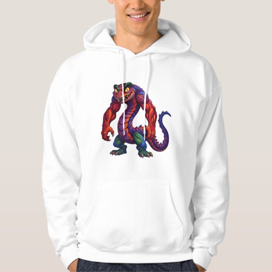 Lebendiger Glutdrache Hoodie (Vorderseite)
