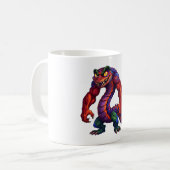 Lebendiger Glutdrache Kaffeetasse (Vorderseite Links)