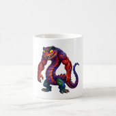 Lebendiger Glutdrache Kaffeetasse (Mittel)