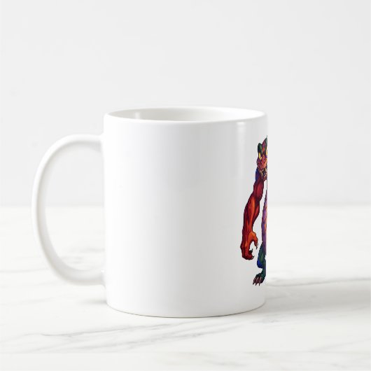 Lebendiger Glutdrache Kaffeetasse (Links)