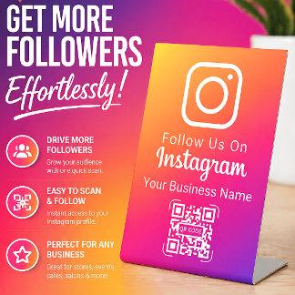 Lebendiger Gradient Social Media Instagram Folge u Sockelschild