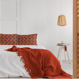 Lebendiger Herbst hinterlässt mehrfarbiges Muster Kissenbezug