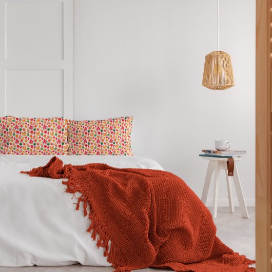 Lebendiger Herbst hinterlässt mehrfarbiges Muster Kissenbezug