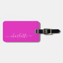 Lebendiger Hot-Pink-Schriftzug personalisiert