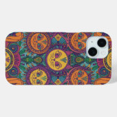 Lebendiger Huichol-Tiergeist-Handyhülle Case-Mate iPhone Hülle (Rückseite (Horizontal))