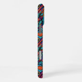 Lebendiger Huichol-Tiergeist-Handyhülle iPhone Hülle (Rechte Seite)
