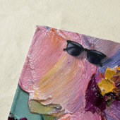 Lebendiger Impasto-Blumenmalerei-Strandtuch Strandtuch (Beispiel)