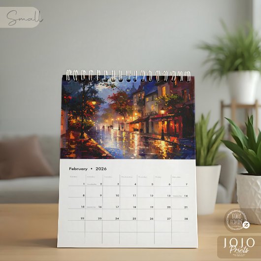 Lebendiger Impasto-Kunstkalender 2026 Kalender