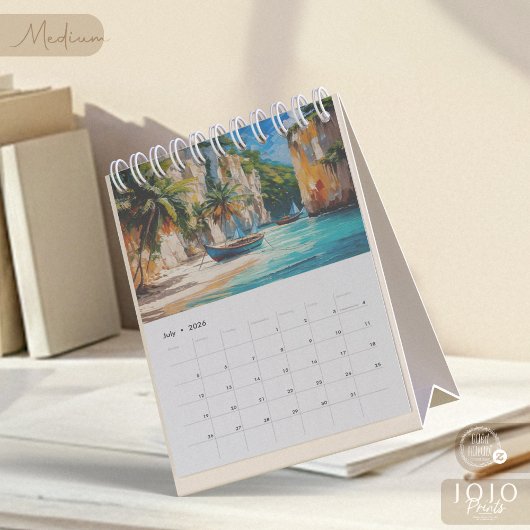Lebendiger Impasto-Kunstkalender 2026 Kalender