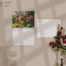 Lebendiger Impasto-Kunstkalender 2026