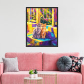 Lebendiger impressionistischer Leinwanddruck mit z (Insitu (Wohnzimmer))