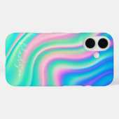Lebendiger irisierender Wellenfluss Case-Mate iPhone Hülle (Rückseite (Horizontal))