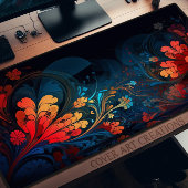 Lebendiger japanischer Blumenstil Großer Stil Schreibtischunterlage