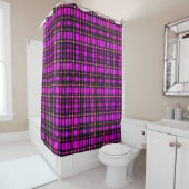 Lebendiger Karo-Tartan-Musterstoff Duschvorhang (Beispiel)