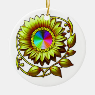 Lebendiger Keramik-Kreis-Ornament Keramik Ornament