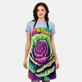Lebendiger Kohl Pop-Art Schürze (Getragen)