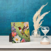 Lebendiger Kolibri-Blumengarten Fotoplatte (InSitu)