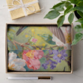 Lebendiger Kolibri-Blumengarten Seidenpapier (Geschenk)