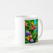 Lebendiger Kolibri-Traum Kaffeetasse (VorderseiteRechts)