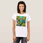 Lebendiger Kolibri-Traum T-Shirt (Vorne ganz)