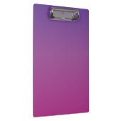 Lebendiger lila bis rosa Farbverlauf Klemmbrett (Rechts)