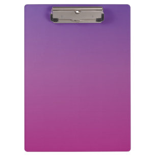 Lebendiger lila bis rosa Farbverlauf Klemmbrett