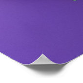 Lebendiger lila Blumenstrauß Poster (Ecke)