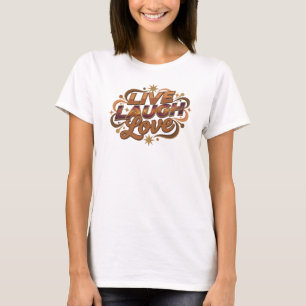 Lebendiger LIVE LACH LIEBE 2D Designer Grafik T-Shirt