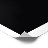 Lebendiger Lotus: Ein weißes Blumendesign Poster (Ecke)