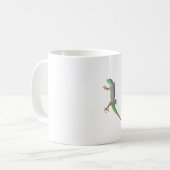 Lebendiger Madagaskar-Grüntag-Gecko Kaffeetasse (Vorderseite Links)
