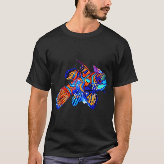 Lebendiger Mandarinfisch T-Shirt (Vorderseite)
