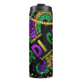 Lebendiger Mardi-Gras-Thermalbecher Thermosbecher (Vorderseite)