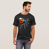 Lebendiger Marienkäfer-Ausbruch T-Shirt (Vorne ganz)