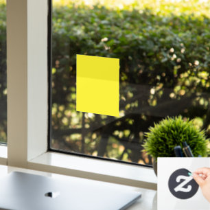 Lebendiger massiver gelber Hintergrund Fensteraufkleber