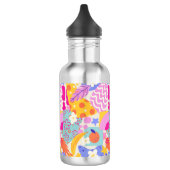 Lebendiger Maxi-Patchwork Edelstahlflasche (Links)