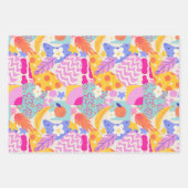 Lebendiger Maxi-Patchwork Geschenkpapier Set (Vorderseite)