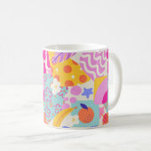 Lebendiger Maxi-Patchwork Kaffeetasse (VorderseiteRechts)