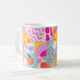 Lebendiger Maxi-Patchwork Kaffeetasse