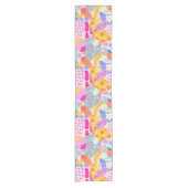 Lebendiger Maxi-Patchwork Kurzer Tischläufer (Vorderseite)
