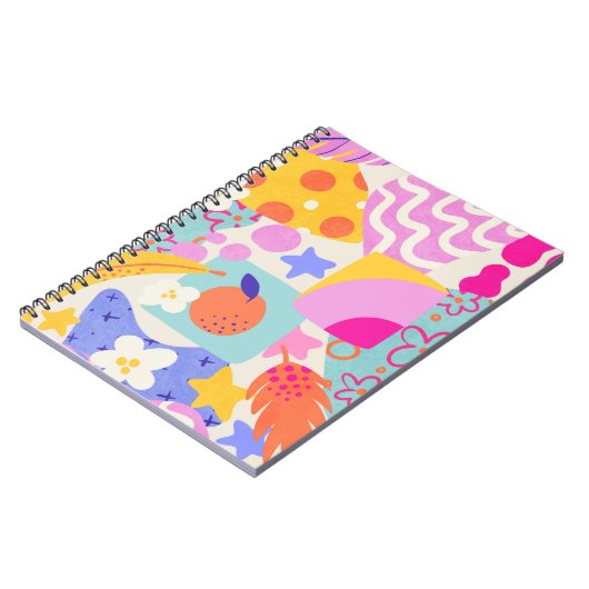 Lebendiger Maxi-Patchwork Notizblock (Linke Seite)