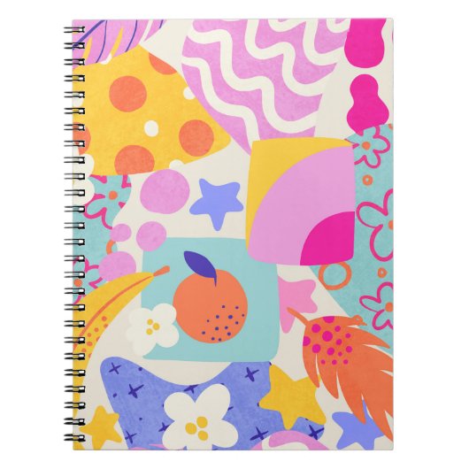 Lebendiger Maxi-Patchwork Notizblock (Vorderseite)