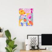 Lebendiger Maxi-Patchwork Poster (Heimbüro)